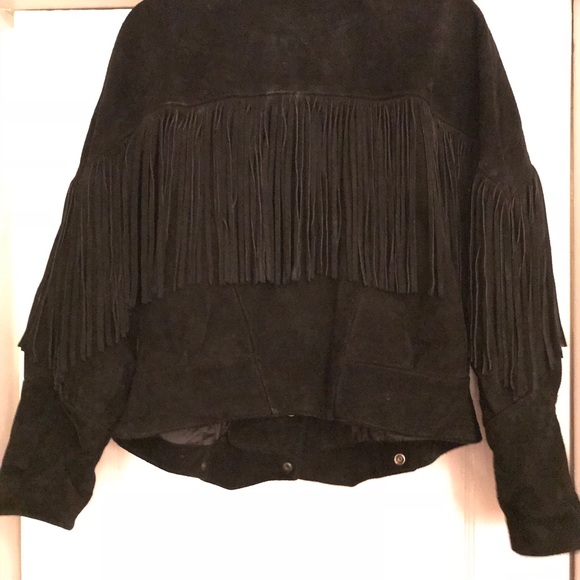 Vintage suede fringe jacket - Picture 2 of 2